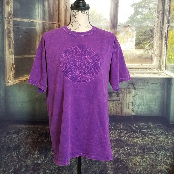 Mens TripWash Triskele Celtic Triskelion Tee Large - Picture 1 of 3
